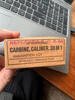 WO2 Amerikaans M1 Carbine Karabijn munitiedoosje juni 1944, Verzamelen, Militaria | Tweede Wereldoorlog, Amerika, Verzenden, Landmacht