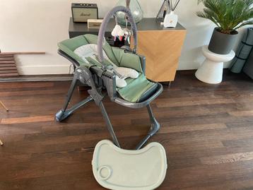 Kinderkraft Tummie 2‑in‑1 kinderstoel – Groen NIEUW beschikbaar voor biedingen