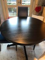 Ronde /ovale tafel ingatorp zwart, Zo goed als nieuw, Ophalen, Vijf personen of meer, Ovaal