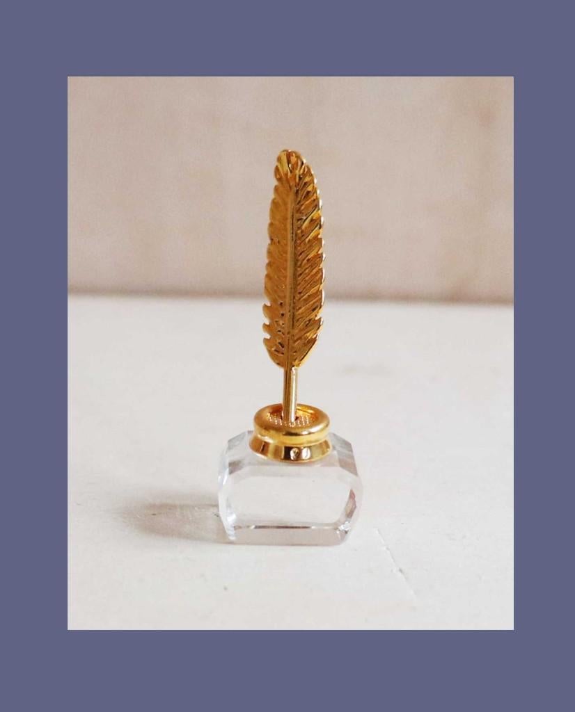 Swarovski - Inktpot en Ganzeveer met doos, Ophalen of Verzenden, Zo goed als nieuw, Figuurtje