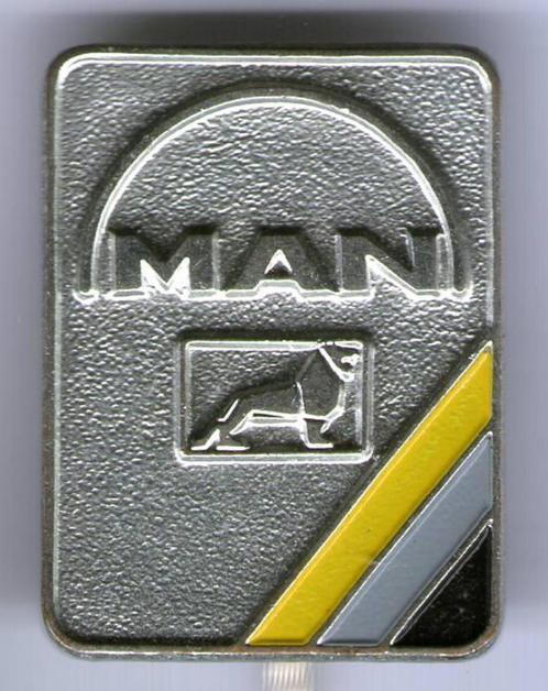 M.A.N. zilverkleurig vrachtwagen speldje ( E_037 ), Verzamelen, Speldjes, Pins en Buttons, Zo goed als nieuw, Speldje of Pin, Transport