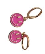 Smiley oorbelletjes, Ophalen of Verzenden, Nieuw, Roze, Overige materialen