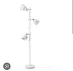 2x Ikea Hektar vloerlamp wit, Ophalen, Gebruikt, Minder dan 100 cm, Metaal