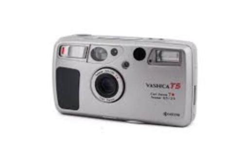 Yashica t5 Chrome ZeerGoedeStaat 1 Jaar Garantie, Audio, Tv en Foto, Fotocamera's Analoog, Zo goed als nieuw, Compact, Overige Merken