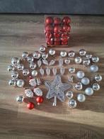 Kerstballen en piek in opbergbox, Ophalen, Zo goed als nieuw