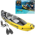 Opblaas kano kajak explorer k2, Watersport en Boten, Kano's, Ophalen, Zo goed als nieuw, Twee personen, Kajak