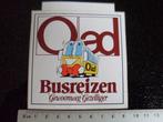 2x sticker Oad busreizen logo gewoonweg gezelliger, Verzenden, Zo goed als nieuw, Bedrijf of Vereniging