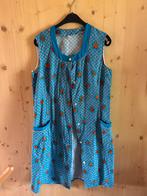 Retro keukenschort/ poetsschort, Huis en Inrichting, Keuken | Textiel, Ophalen of Verzenden, Zo goed als nieuw, Blauw, Schort