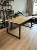 Eettafel zwart metalen frame voor blad van minimaal 150x90, 50 tot 100 cm, Industrieel, 150 tot 200 cm, Rechthoekig