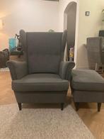 Strandmon Feautail met voetenbank, Huis en Inrichting, Fauteuils, Ophalen, Gebruikt