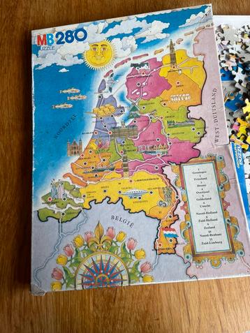 Vintage puzzel uit 1980 Nederland MB beschikbaar voor biedingen