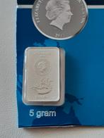 5 gram coin fine silver 9999 kk  f.4.10, Ophalen, Zilver