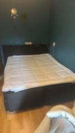 Elektrische boxspring 160x200cm, Ophalen, Zwart, Tweepersoons, Zo goed als nieuw