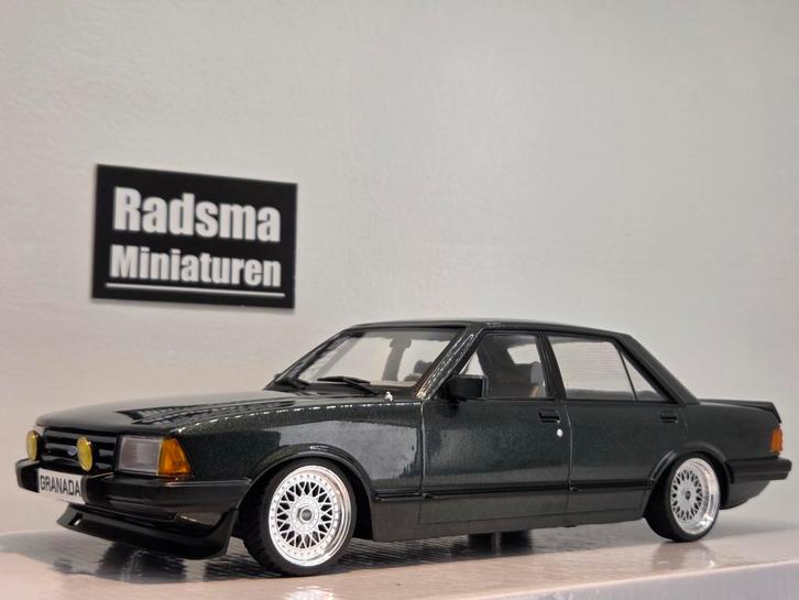Ford Granada Mk2 2.8i - Verlaagd + BBS - 1:18 MCG, Hobby en Vrije tijd, Modelauto's | 1:18, Zo goed als nieuw, Auto, Ophalen of Verzenden