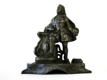Spelter beeld van een schilder uit de 17e eeuw beschikbaar voor biedingen