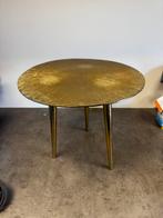 Gouden bijzet tafeltje colmore, Huis en Inrichting, Tafels | Bijzettafels, Ophalen, Minder dan 45 cm, Minder dan 55 cm, Rond