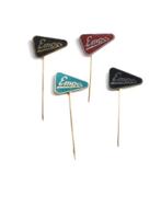 4 verschillende blikken speldjes van EMPO fiets / bromfiets, Ophalen of Verzenden, Gebruikt, Overige onderwerpen, Speldje of Pin