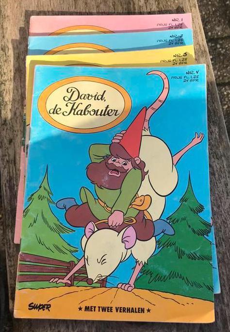 Delen 1 - 4, David de kabouter, Boeken, Strips | Comics, Zo goed als nieuw, Meerdere comics, Europa, Ophalen of Verzenden