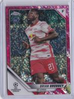 Topps Chrome UCL 2022 Brian Brobbey Leipzig RC Pink /175, Ophalen of Verzenden, Zo goed als nieuw, Plaatje