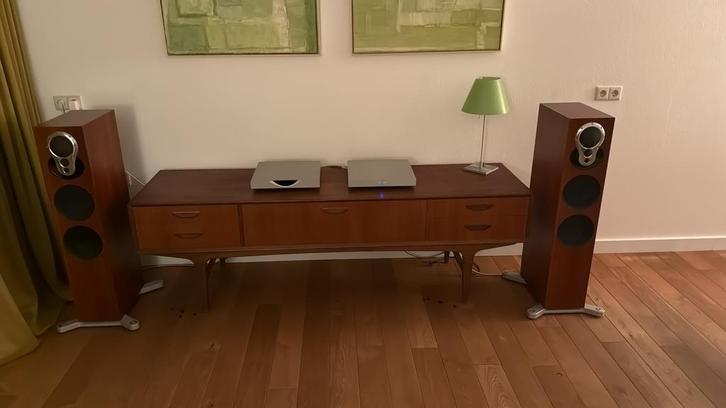 Linn Akurate 242 Mk I rosewood uitvoering, Audio, Tv en Foto, Luidsprekers, Gebruikt, Front, Rear of Stereo speakers, 120 watt of meer