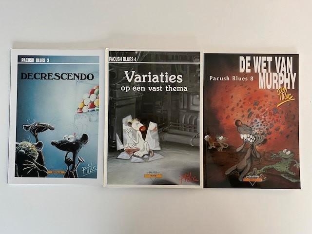 Pacush Blues, Ptiluc, HC/SC, Boeken, Stripboeken, Zo goed als nieuw, Meerdere stripboeken, Ophalen of Verzenden