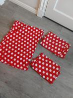 Tafelkleedjes rood met witte stippen, Ophalen of Verzenden, Rood, Vierkant