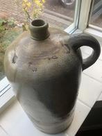 Kruik aardewerk vintage groot grijs met oor 45€, Ophalen