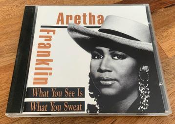 CD ARETHA FRANKLIN WHAT YOU SEE IS WHAT YOU SWEAT ‘91 ARISTA beschikbaar voor biedingen