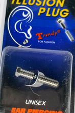 TRENDY FOR FASHION ILLUSIONIST PLUG UNISEX EAR PIERCING, Nieuw, Oor- of Traguspiercing, Ophalen of Verzenden