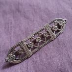 Zilveren Broche van Bijbelslotje, Verzenden, Gebruikt, Zilver, Zilver
