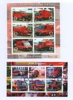 Brandweer, Pompiers - Nice blocks - Gestempeld  2x, Ophalen of Verzenden, Gestempeld, Auto's