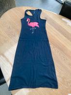 Lange jurk Name-it maat 140 blauw flamingo, Kinderen en Baby's, Ophalen of Verzenden, Zo goed als nieuw, Meisje, Jurk of Rok