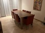 Eetkamertafel met stoelen modern, Huis en Inrichting, Tafels | Eettafels, 50 tot 100 cm, 150 tot 200 cm, Modern, Gebruikt