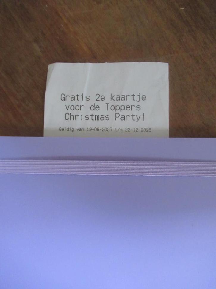 gratis 2e kaartje voor de Toppers Christmas Party, Tickets en Kaartjes, Evenementen en Festivals, Eén persoon