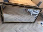 Spiegel goud met zwart., Huis en Inrichting, Woonaccessoires | Spiegels, Ophalen, Gebruikt, 125 cm of meer, Minder dan 100 cm