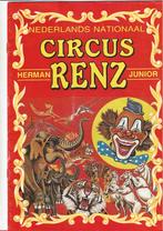 Circus RENZ programmablad met 16 blz 1992, Ophalen of Verzenden, Zo goed als nieuw