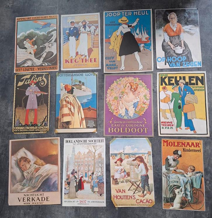 Oude Reclame Posters Collectie, Antiek en Kunst, Antiek | Overige Antiek, Ophalen of Verzenden