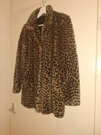 Trendy tijgerprint bontjasje Zara, Kleding | Dames, Ophalen of Verzenden, Zo goed als nieuw, Maat 38/40 (M), Bruin