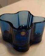 iitalla, waxinelicht Alvar Aalto, Huis en Inrichting, Ophalen of Verzenden, Zo goed als nieuw, Blauw