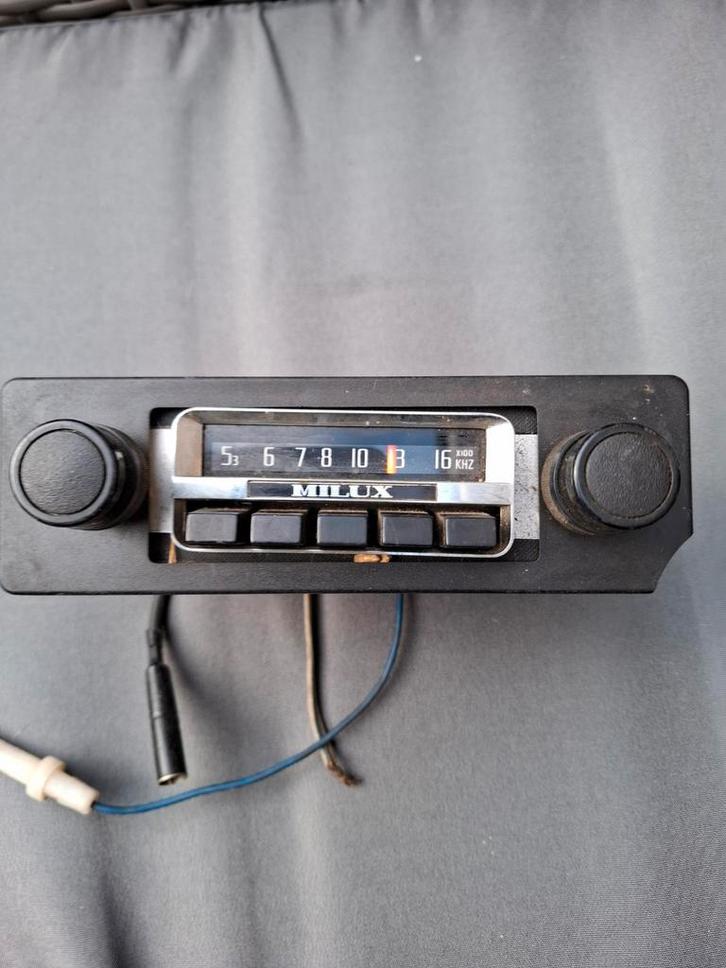 Vintage Milux Autoradio - Klassieker!, Auto diversen, Autoradio's, Ophalen of Verzenden