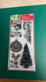 Leuke clear kerst set, Hobby en Vrije tijd, Stempelen, Ophalen of Verzenden, Zo goed als nieuw, Clearstamp