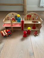 Draagbare brandweerkazerne, Kinderen en Baby's, Speelgoed | Houten speelgoed, Ophalen of Verzenden, Zo goed als nieuw