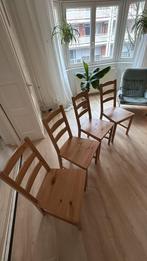4 Jokkmokk Ikea Keukenstoelen - Stabiel & Comfortabel, Ophalen, Gebruikt, Bruin, Vier