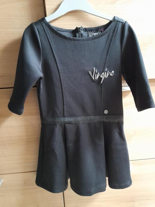 Mooie zwarte jurk van Vingino maat 110, Kinderen en Baby's, Kinderkleding | Maat 110, Zo goed als nieuw, Meisje, Jurk of Rok, Ophalen of Verzenden