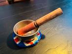 Klankschaal met houten klopper – meditatie & ontspanning, Ophalen of Verzenden, Zo goed als nieuw