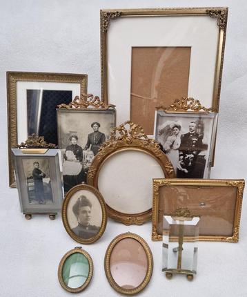 Antieke Fotolijstjes Striklijstjes Franse portretlijstjes beschikbaar voor biedingen