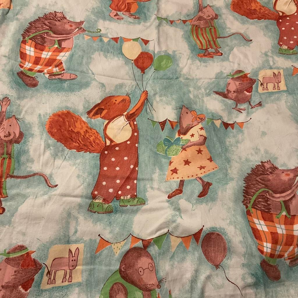 2x KIDS FACTORY dekbedhoes 140x200 zgan boy/girl  gave print, Kinderen en Baby's, Dekbedovertrek, Ophalen of Verzenden, Zo goed als nieuw