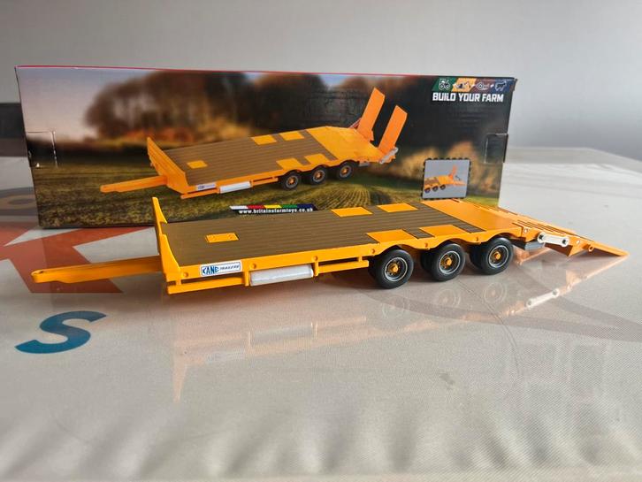 Kane LLTM low loader dieplader Britains 43254, Hobby en Vrije tijd, Modelauto's | 1:32, Zo goed als nieuw, Tractor of Landbouw