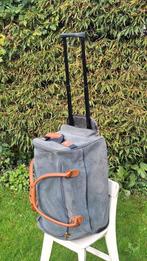 Grijze Duffelbag reistas met Wieltjes, 50 tot 60 cm, Nieuw, Ophalen of Verzenden, Minder dan 35 cm