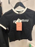 Miu miu croptop dames zwart, Kleding | Dames, T-shirts, Ophalen of Verzenden, Nieuw, Zwart, Korte mouw